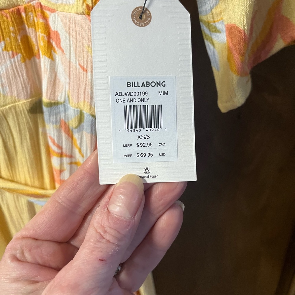 Billabong dress xs NWT! - Picture 4 of 7